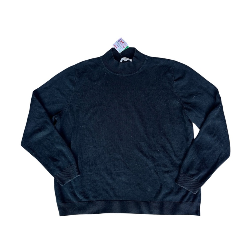 Northern Reflections Black Mock Neck Sweater